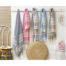 Turkish Cotton Wicker Pattern Peshtemal Authentic Beach Towel